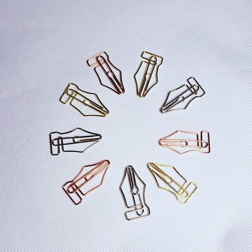 Fountain Pen Nib Paper Clip SILVER Nib Paper Clip