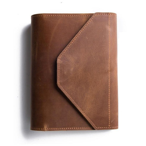Genuine Leather Traveler's Notebook Techo Cover | A5 A6