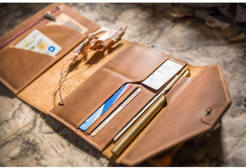 Genuine Leather Traveler's Notebook Techo Cover | A5 A6