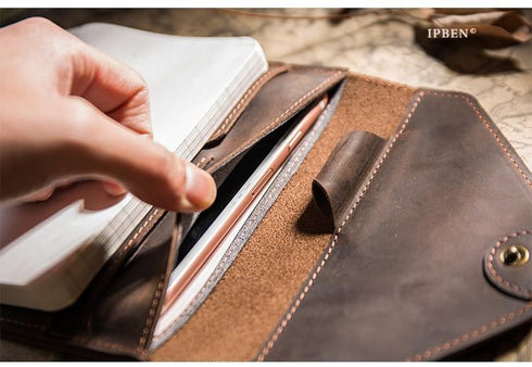 Genuine Leather Traveler's Notebook Techo Cover | A5 A6