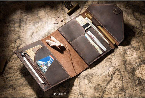 Genuine Leather Traveler's Notebook Techo Cover | A5 A6