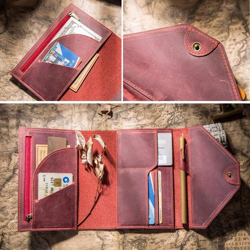 Genuine Leather Traveler's Notebook Techo Cover | A5 A6
