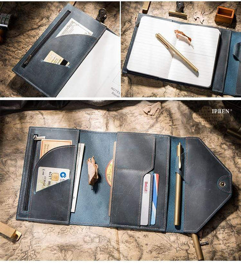 Genuine Leather Traveler's Notebook Techo Cover | A5 A6