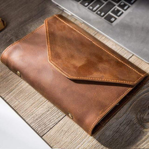 Genuine Leather Traveler's Notebook Techo Cover | A5 A6