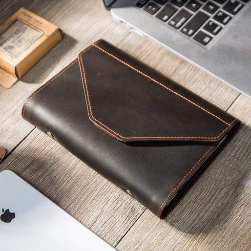 Genuine Leather Traveler's Notebook Techo Cover | A5 A6