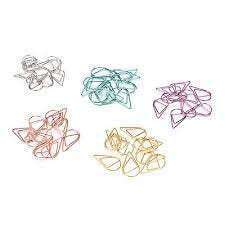 Gold Set Water Drop Tear Drop Teardrop Paper Clips - Three Sizes!