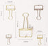 GOLD Skeleton Frame Hollow Wire Binder Clips - Small, Medium & Large! Super cute and very strong!