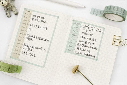 Hourly Washi Tape Hours Washi Tape