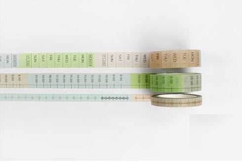 Hourly Washi Tape Hours Washi Tape