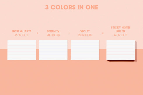 MoteMote MINI Multi-Color Grid Sticky Notes | USA Located!