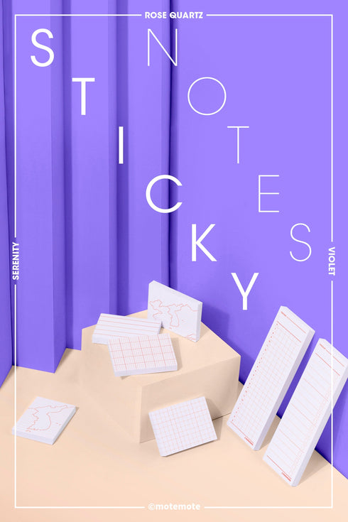 MoteMote MINI Multi-Color Grid Sticky Notes | USA Located!
