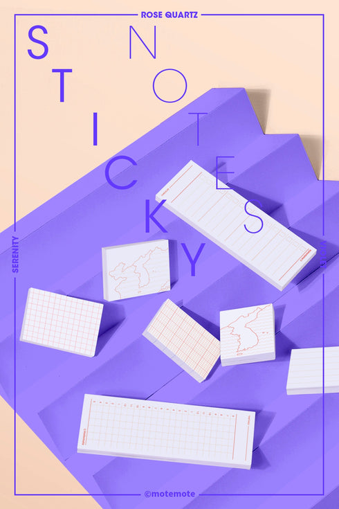 MoteMote MINI Multi-Color Ruled Sticky Notes | USA Located!