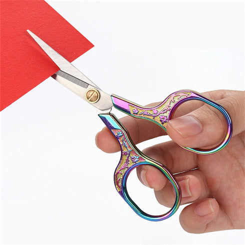 ONE Pair GOLD Retro Inspired Office Scissors Stationery Embroidery Travel | Super sharp