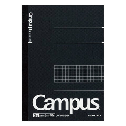 Kokuyo A5 Campus Notebook Navy 6mm Dot Line | A5 50 Sheet 105BT