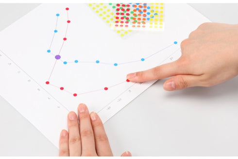 Stalogy Circular Washi Tape Patches | 5mm Shuffle PRIZE METALLIC