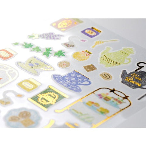 Midori Sticker Marché TEA Washi Tape Stickers | 2372