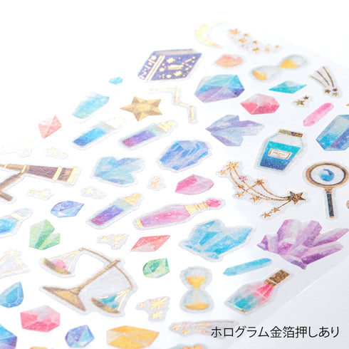 Midori Sticker Marché CRYSTALS Ore Washi Tape Stickers | 2493