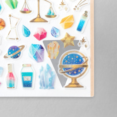 Midori Sticker Marché CRYSTALS Ore Washi Tape Stickers | 2493