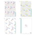 Midori MD A4 3 Pocket Clear Folder | Wildflower Kawaii