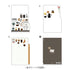 Midori MD A4 3 Pocket Clear Folder | Coffee