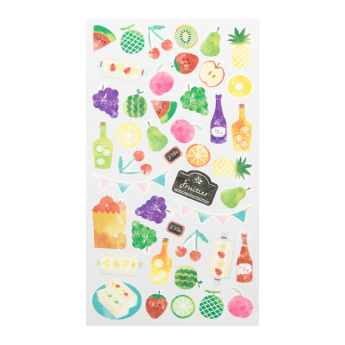Midori Sticker Marché FRUIT Washi Tape Stickers | 2364