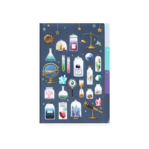 Midori MD A4 3 Pocket Clear Folder | Science