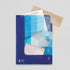 Midori MD A4 5 Pocket Clear Folder | 2-Way Blue Gradient Blue