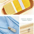 ANGOO LIGHT BLUE Expandable Canvas Pen Case Pencil Case Expandable Case Storage Case