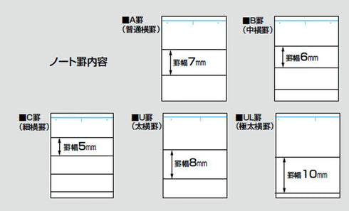 Kokuyo A5 Campus Biz Loose Leaf Paper 5 mm Graph Grid 20 Holes 120 Sheets | G806S-5
