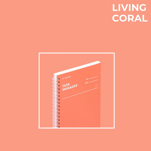 MOTEMOTE Living Coral Task Manager Planner | 100 Days - USA located!
