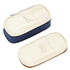 ANGOO LIGHT BLUE Expandable Canvas Pen Case Pencil Case Expandable Case Storage Case