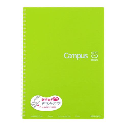 Kokuyo B5 Soft Ring B5 ORANGE Notebook Dotted Line 6mm Rule | Pink 80 Sheets SV308BT