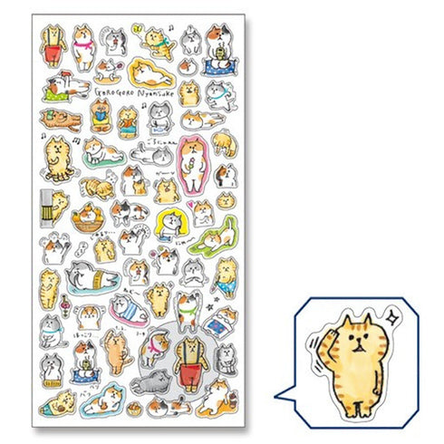 Mind Wave Date Frames Date Markers Schedule Frames Schedule Bujo Tiny Stickers | GOROGORO NYANSUKE (Cats)