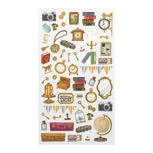 Midori Sticker Marché ANTIQUE Washi Tape Stickers | 2382