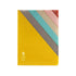 Midori MD A4 5 Pocket Clear Folder | Yellow Diagonal Stripe