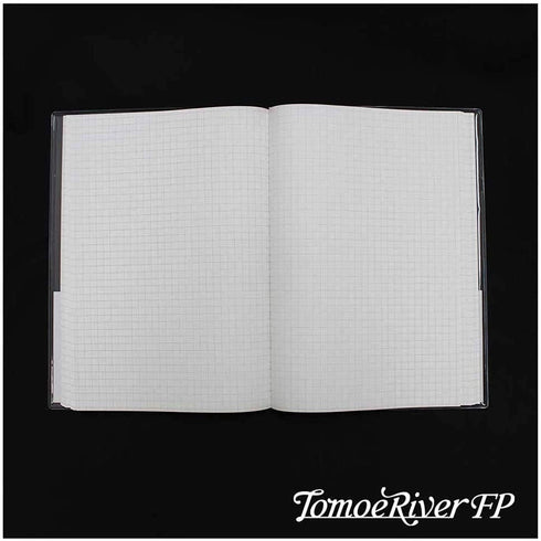 Sakae A5 Tomoe River 52gsm 5mm GRID Fountain Pen Paper Bleed Proof Hard Cover Notebook Lay Flat | 368 Pages SR-A5HBW