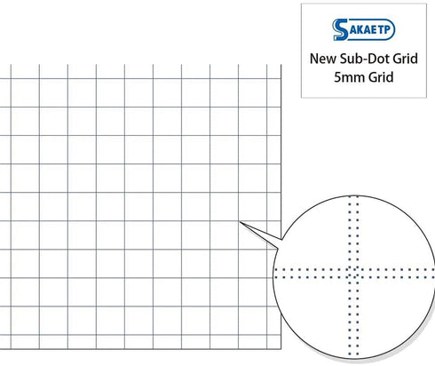 Sakae A5 Tomoe River 52gsm 5mm BLANK PLAIN Fountain Pen Paper Bleed Proof Hard Cover Notebook Lay Flat | 368 Pages SR-A5MBW