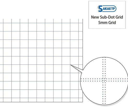 Sakae A5 Tomoe River 52gsm 5mm DOT Grid Fountain Pen Paper Bleed Proof Soft Cover Notebook Lay Flat | 192 Pages SR-A5NB-DW
