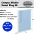 Kokuyo B5 Campus LIGHT BLUE B5 Smart Ring Binder Notebook SP706 26 Rings "Lay Flat" | 60 Sheets