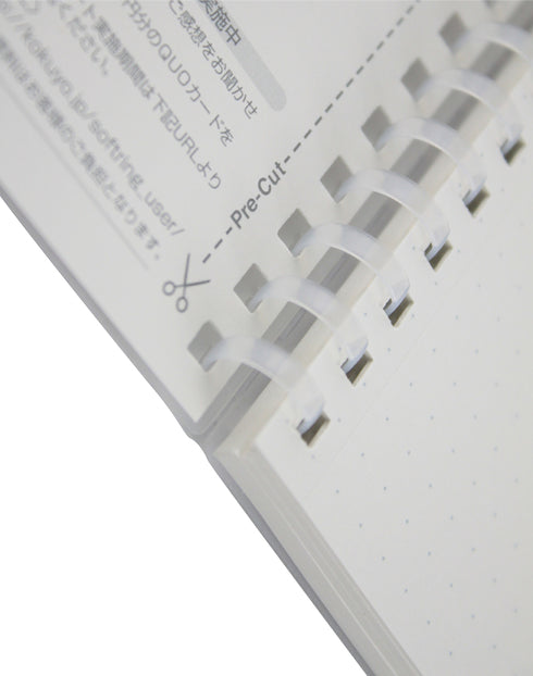 Kokuyo B5 Soft Ring B5 CLEAR Notebook 5mm Dot Grid SV508WT | Semi B5 80 Sheets