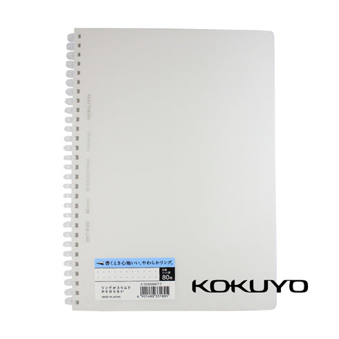 Kokuyo B5 Soft Ring B5 CLEAR Notebook 5mm Dot Grid SV508WT | Semi B5 80 Sheets