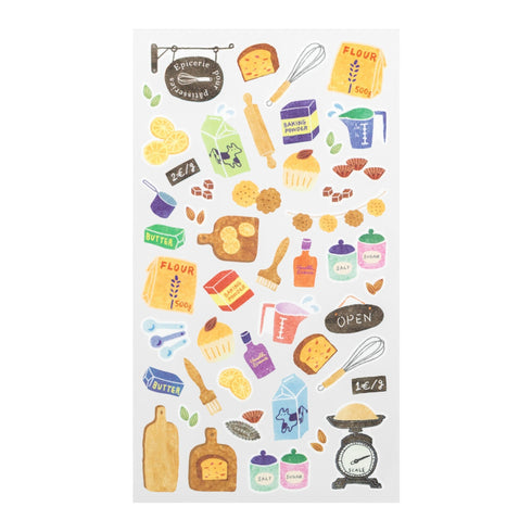 Midori Sticker Marché BAKING Washi Tape Stickers | 2371