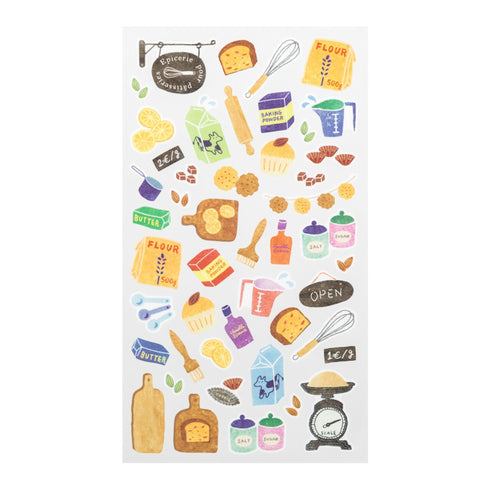Midori Sticker Marché BAKING Washi Tape Stickers | 2371
