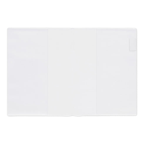 Midori A5 Clear Plastic Codex Cover A5 MD Clear Large Spine Plastic Cover with Pen Loop | 4mm Thick