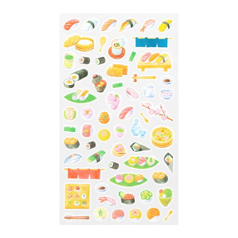 Midori Sticker Marché SUSHI Washi Tape Stickers | 2450
