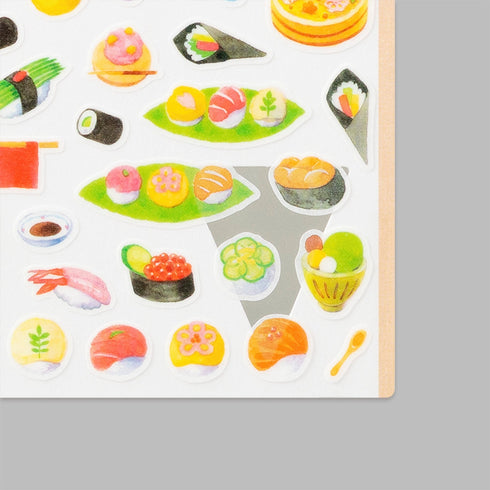 Midori Sticker Marché SUSHI Washi Tape Stickers | 2450
