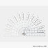 MIDORI PINK Clear Polycarbonate FOLDING Multi Ruler | 30cm