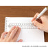 MIDORI PINK Clear Polycarbonate FOLDING Multi Ruler | 30cm
