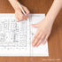 MIDORI PINK Clear Polycarbonate FOLDING Multi Ruler | 30cm