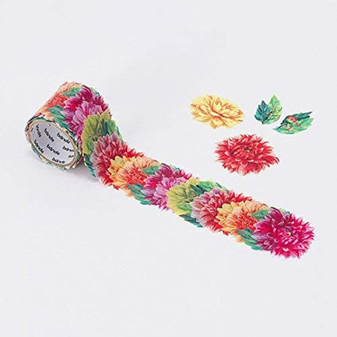 DAHLIA | Bande Washi Tape Masking Tape Sticker Roll BDA232 110 Stickers